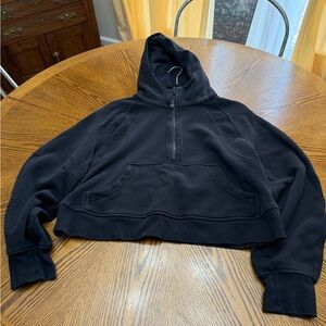 Lululemon Black Hooded Scuba